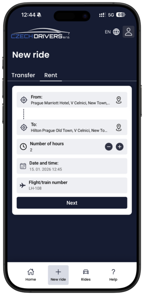 Czech Drivers Prague Taxi Limousine App
